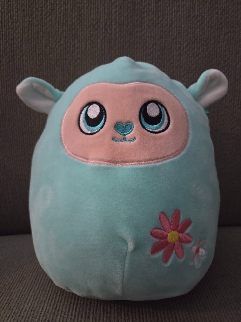 Squishmallows Levi the Lamb Mint Green Easter with Flowers 8 inch